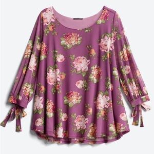 Papermoon Tie Sleeve Blouse Size 3XL